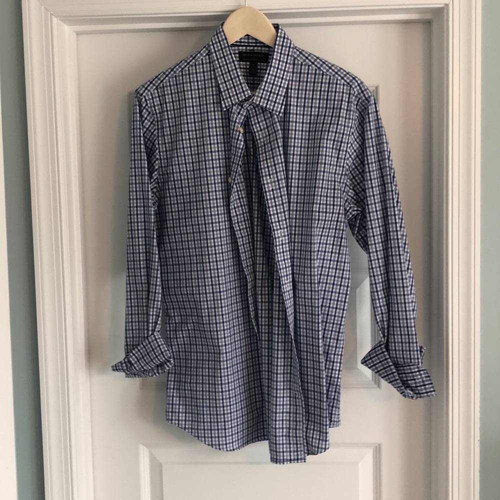 Banana Republic dress shirt white/blue